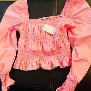 Love Tree LS Smocked Top